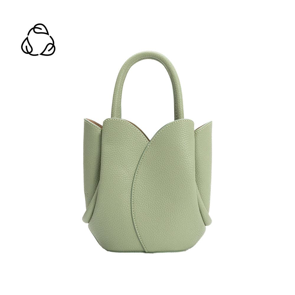 Tulip Mini Recycled Vegan Leather Top Handle Bag
