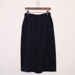 Load image into Gallery viewer, Belted Navy Straight Skirt
