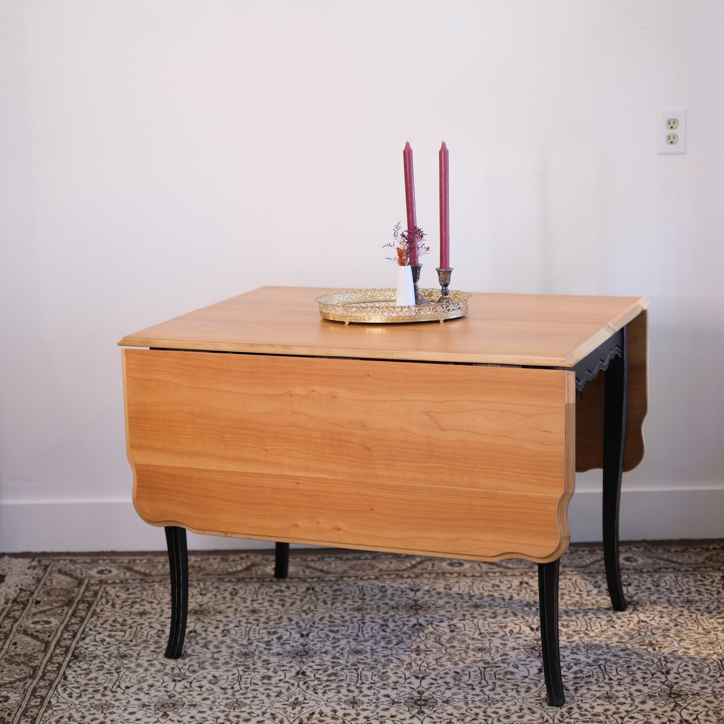 Black FP Drop Leaf Table