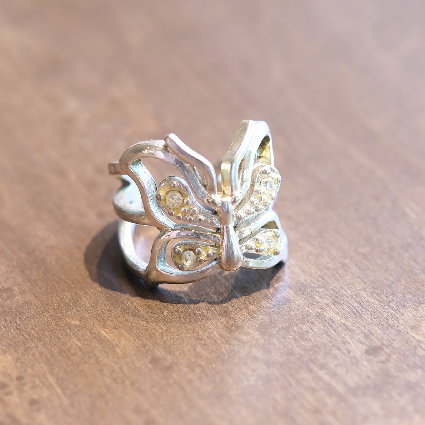 Butterfly Rhinestone Ring