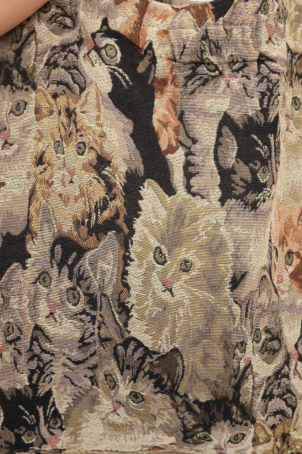 Cat Collage Tapestry Tote Bag