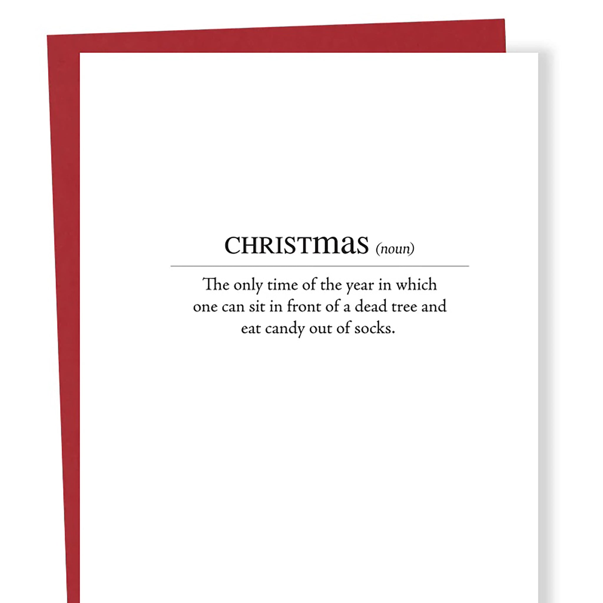 Christmas Definition Card