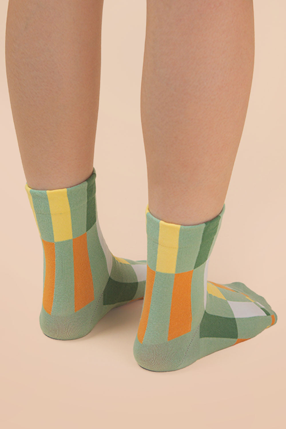 Color Block Casual Socks