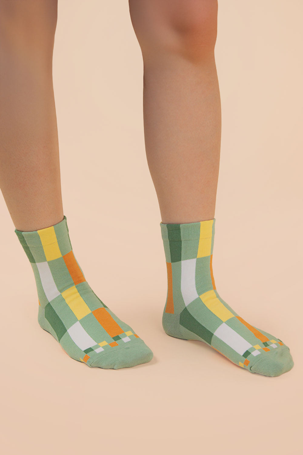 Color Block Casual Socks