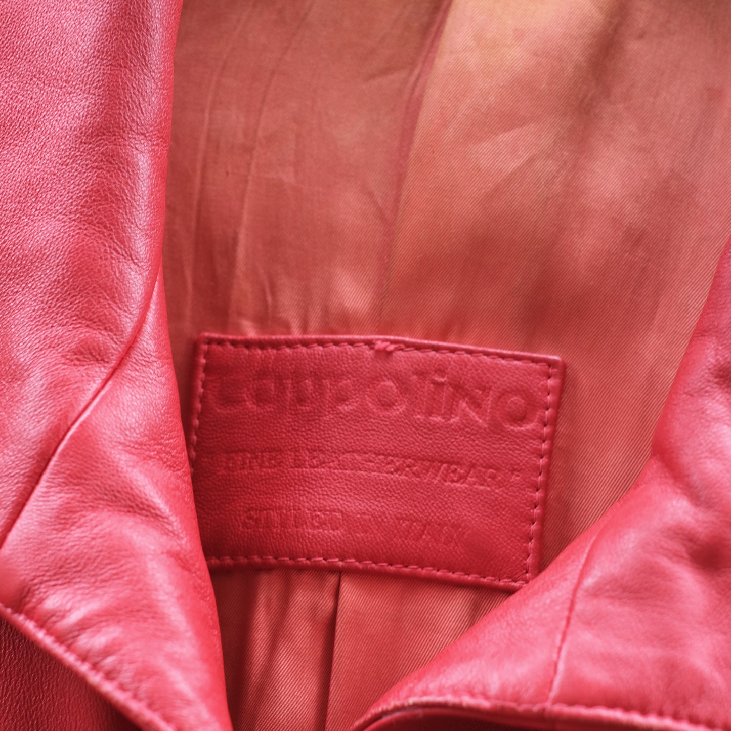 Coppolino Red Leather Trench Coat