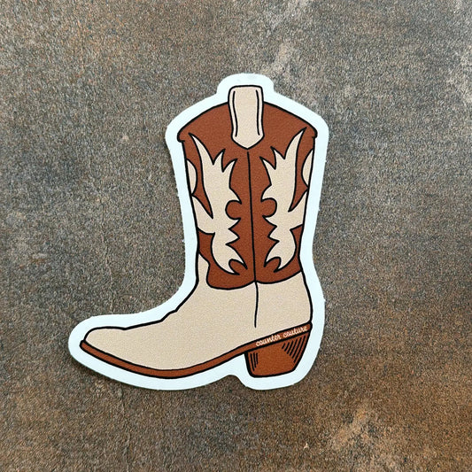 Cowboy Boot Sticker