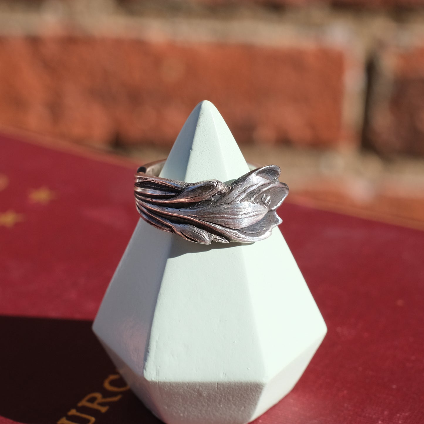 Crocus Flower Souvenir Spoon Ring