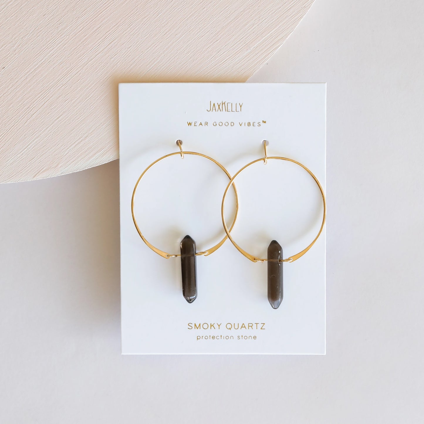 Crystal Gold Hoop Earrings