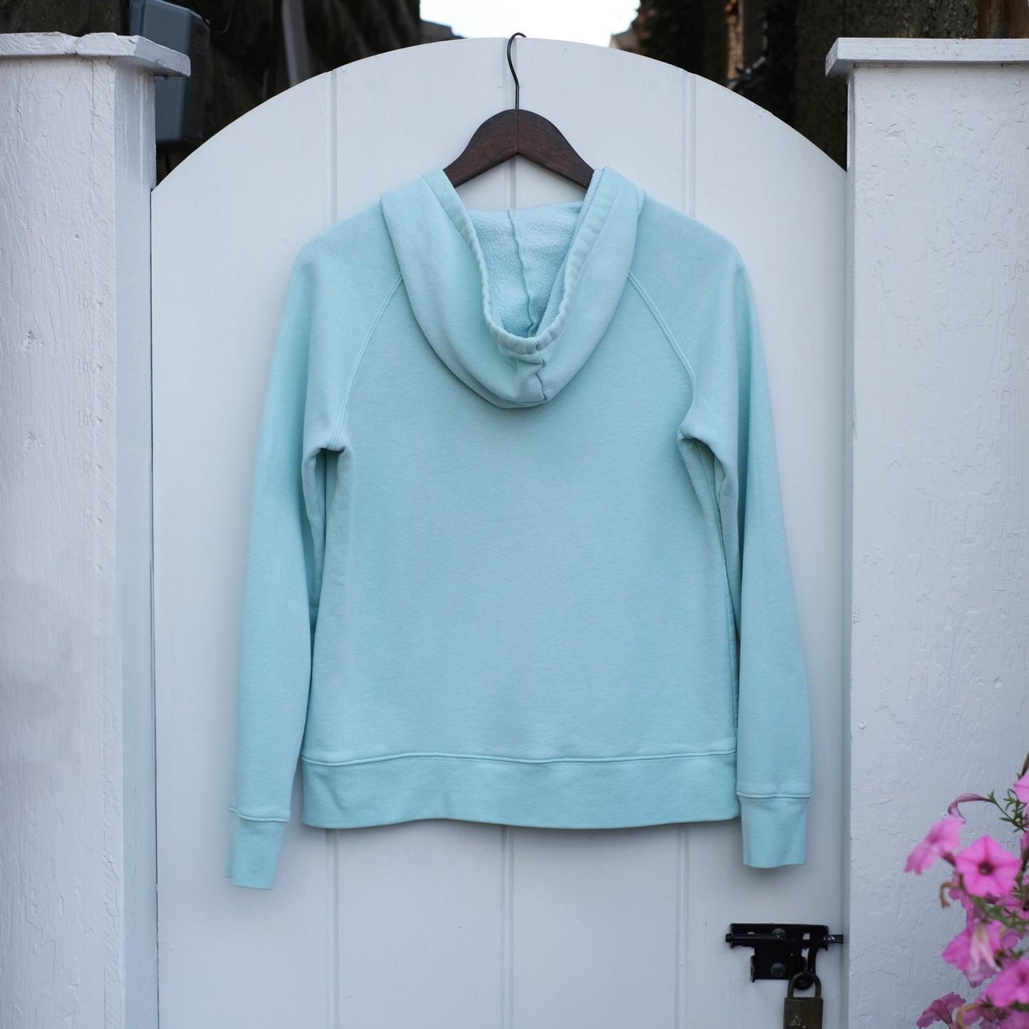 Deco Faces Aqua Hoodie