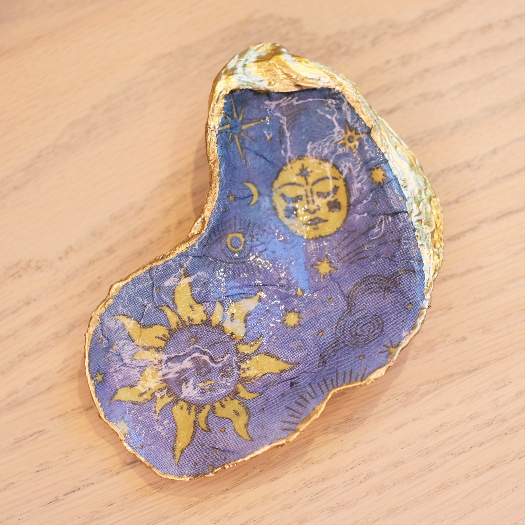 Decoupaged Local Oyster Shell