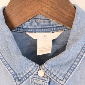 Denim on Denim Hearts Button Up