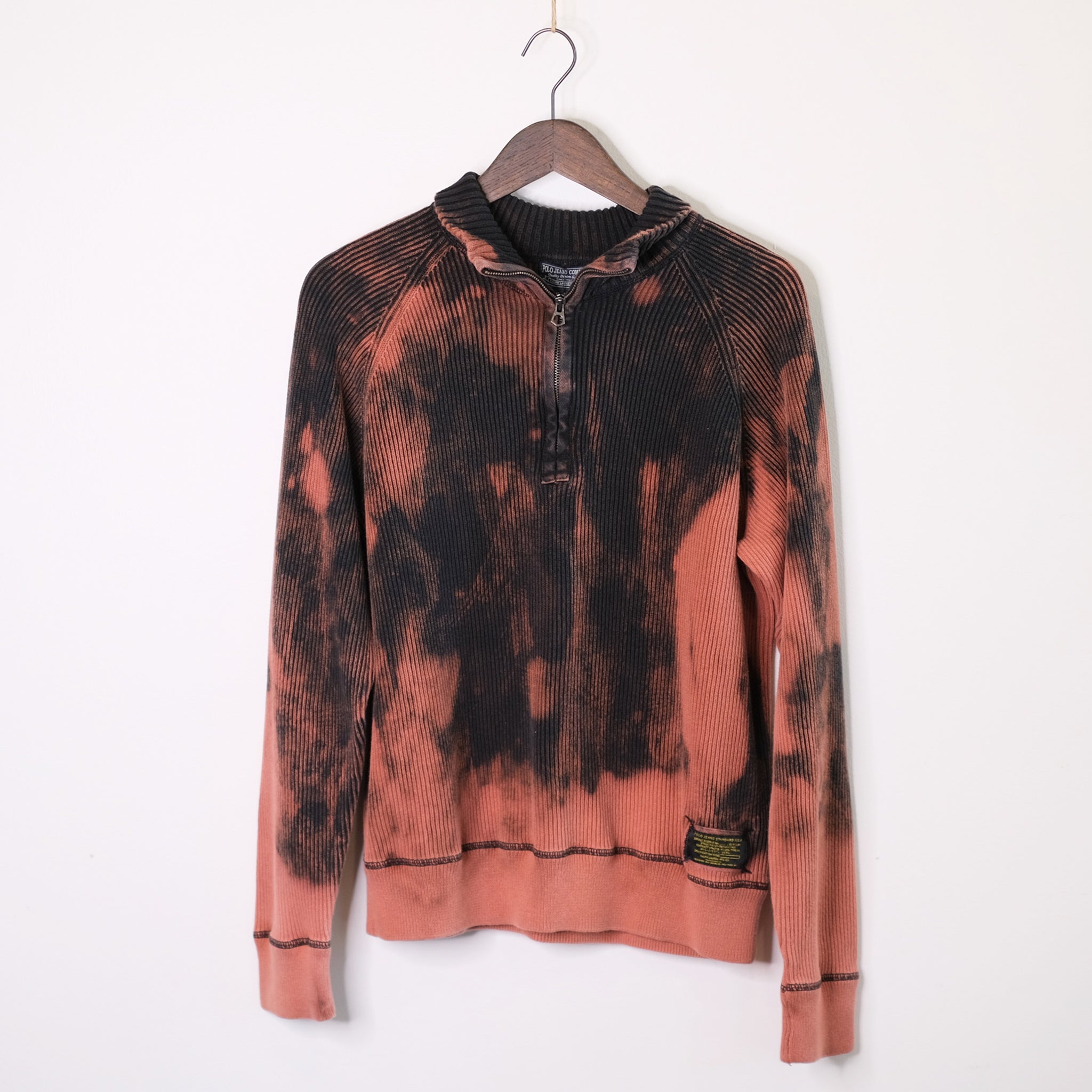 Dipped Zip-Up Pullover