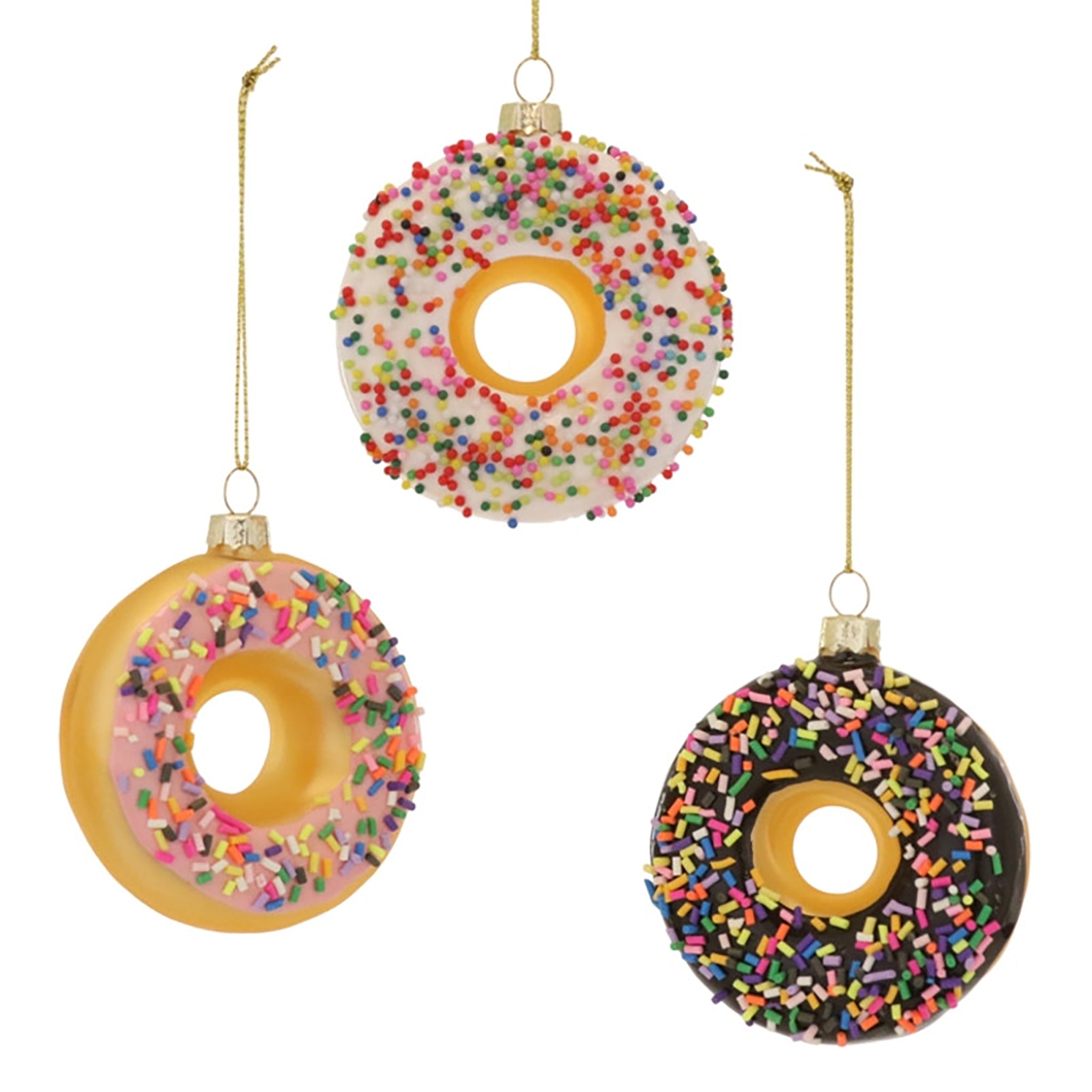 Donuts w Sprinkles Ornaments