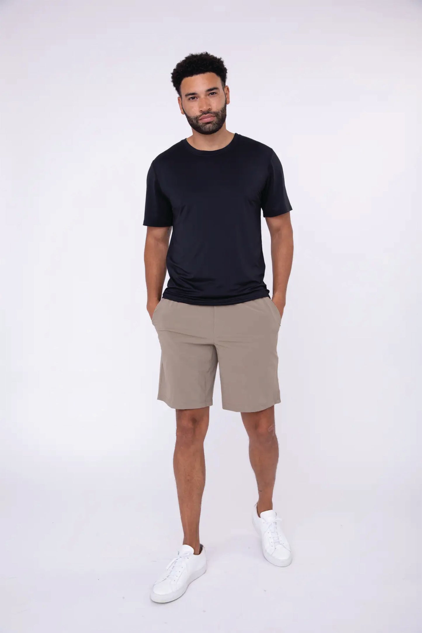 Drawstring Shorts with Pockets