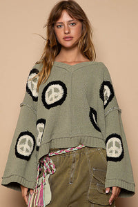 Drop Shoulder Berber Sweater