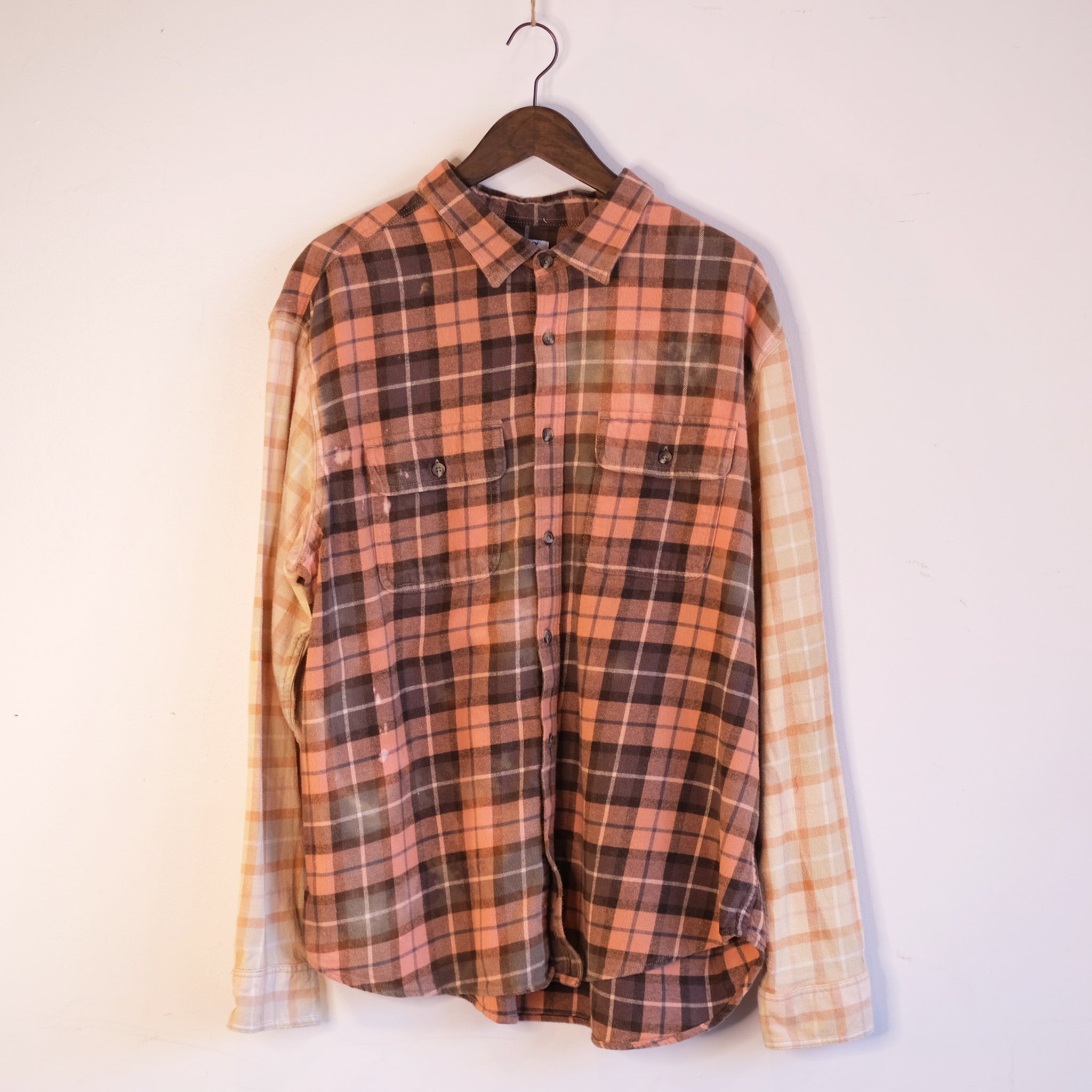 Faded Fall Trashed Flannel