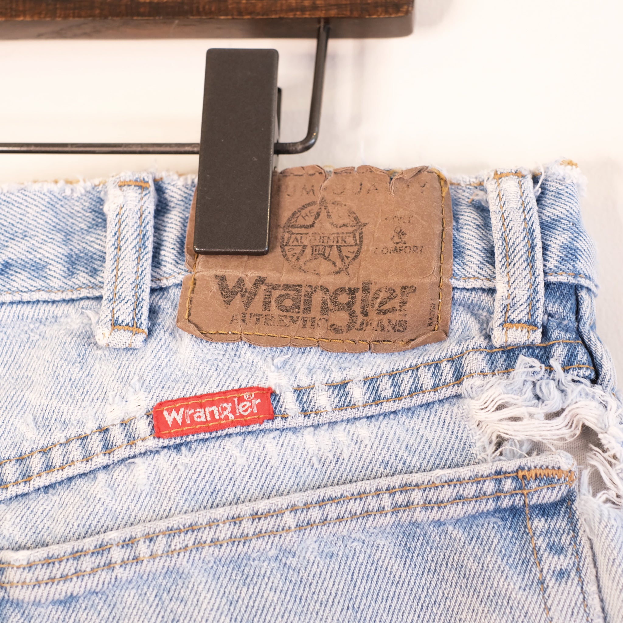 Faded Wrangler Star Cutoff Shorts