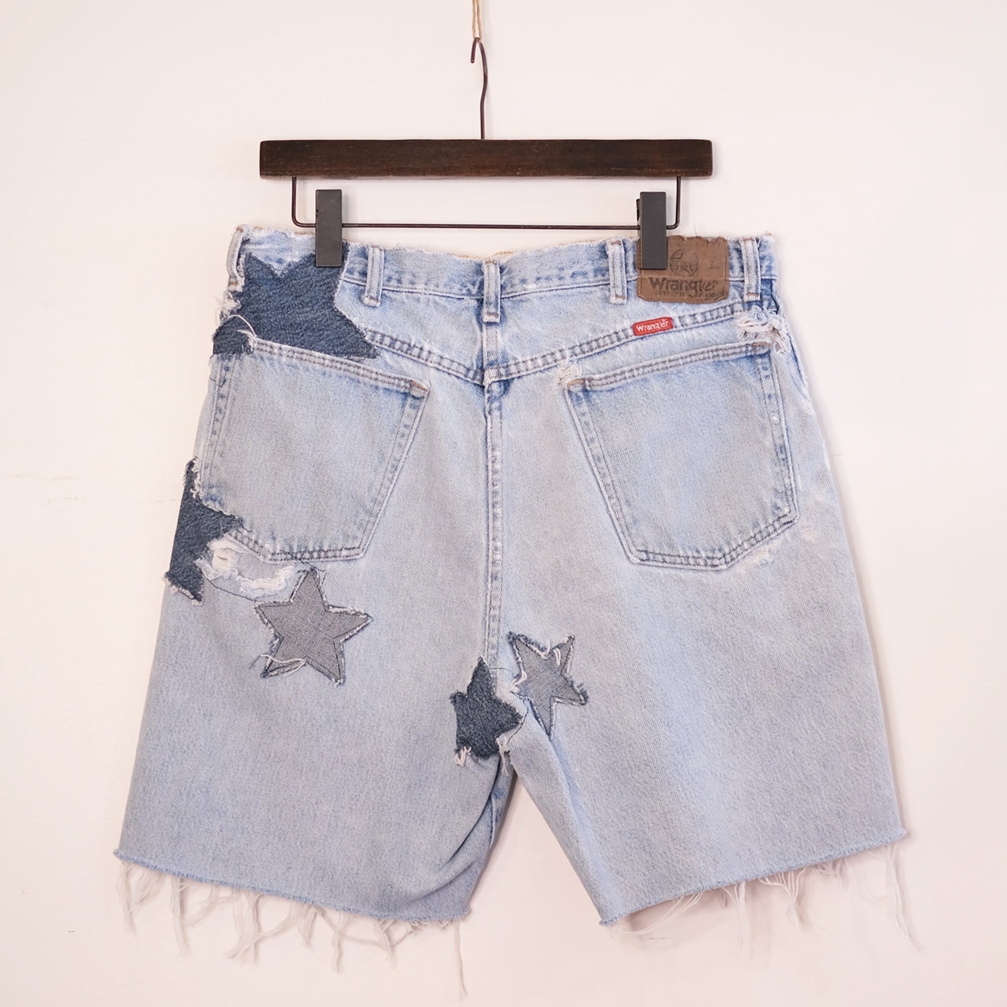 Faded Wrangler Star Cutoff Shorts