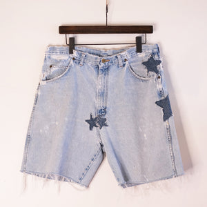 Faded Wrangler Star Cutoff Shorts