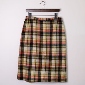 Fall Plaid Tweed Skirt