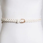 Load image into Gallery viewer, Faux Leather Skinny Braided Belt
