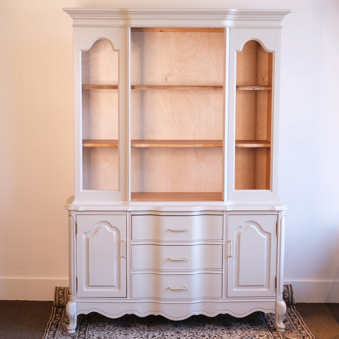 French Linen China Cabinet