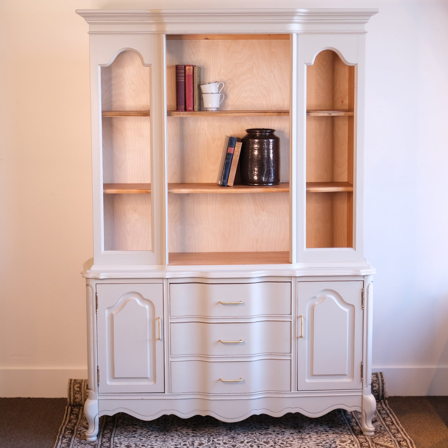 French Linen China Cabinet