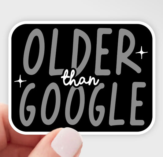 Older Than Google Sticker