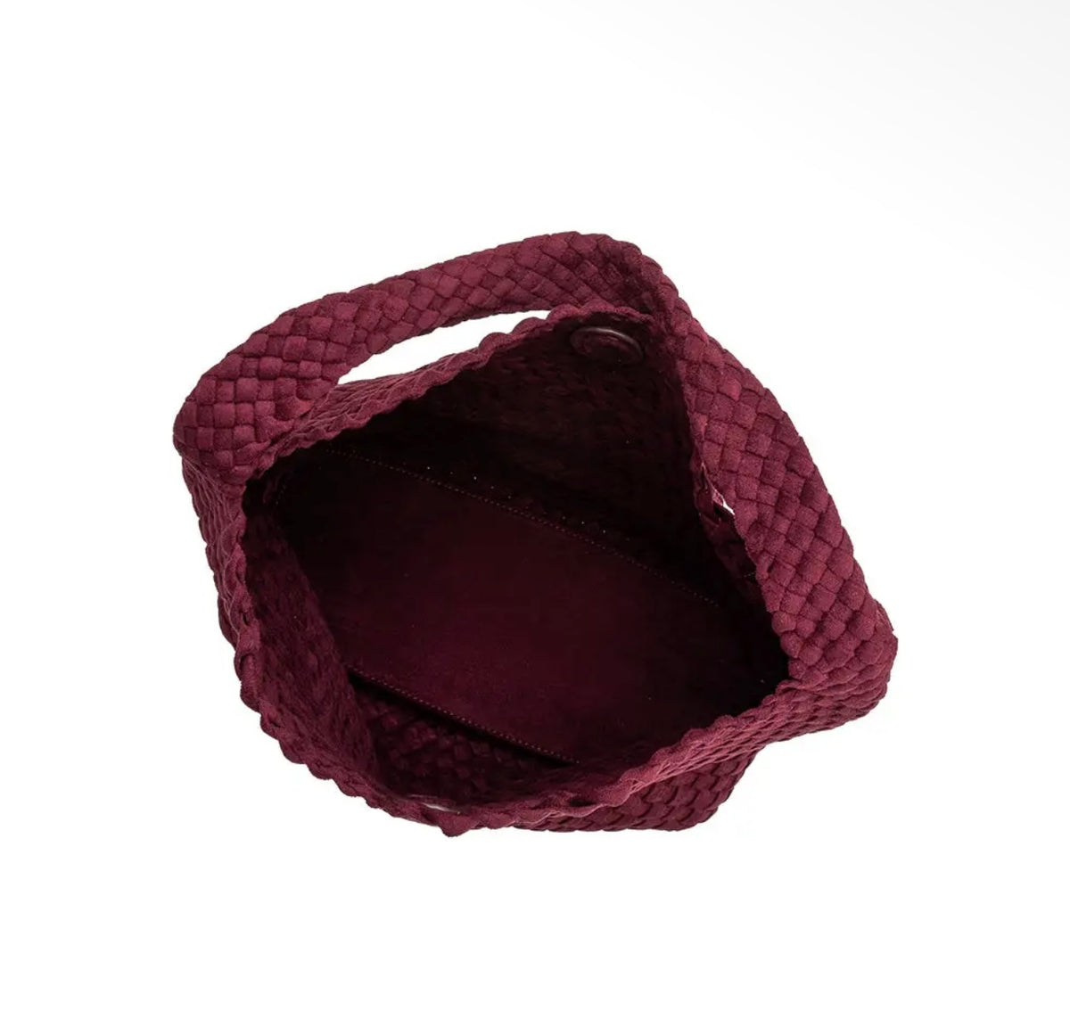 Johanna Burgundy Recycled Vegan Suede Shoulder Bag