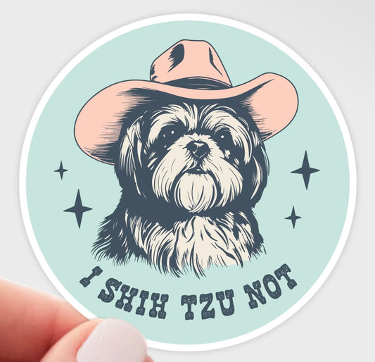 I Shih Tzu Not Sticker