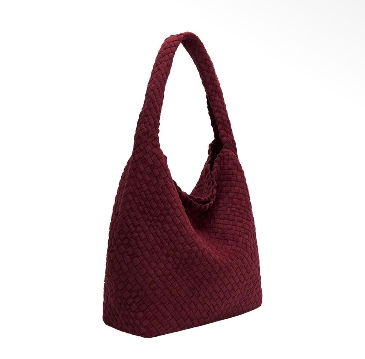 Johanna Burgundy Recycled Vegan Suede Shoulder Bag