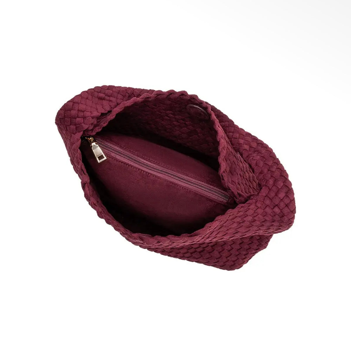 Johanna Burgundy Recycled Vegan Suede Shoulder Bag