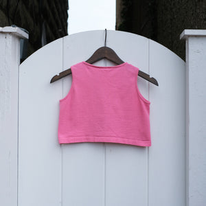 Hands Off Pink Crop Top