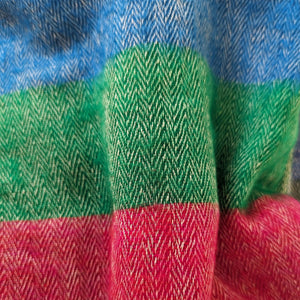 Herringbone Weave "Stripie" Nepali Shawl