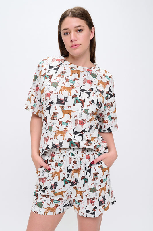 Holiday Dogs Relaxed Fit Shorts