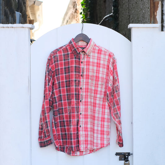 Holiday Red Half Trashed Flannel