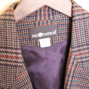 Jewel Tone Herringbone Blazer