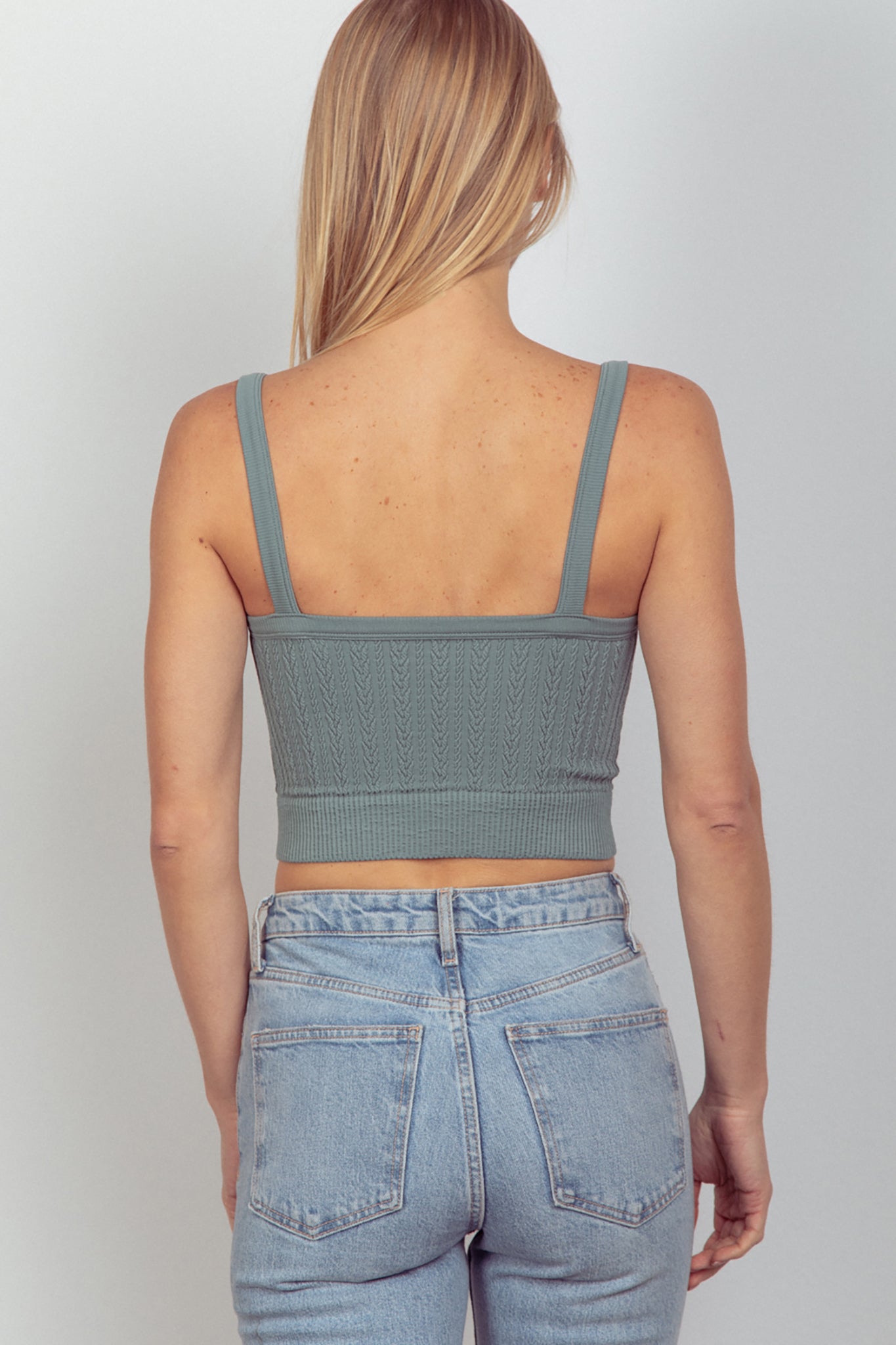 Knit Design Tank Top