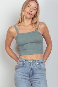 Knit Design Tank Top