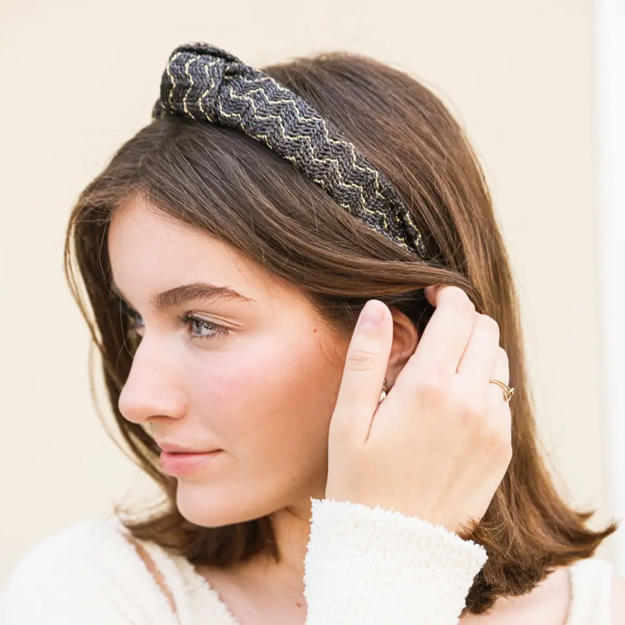 Larex Basketwoven Topknot Headband