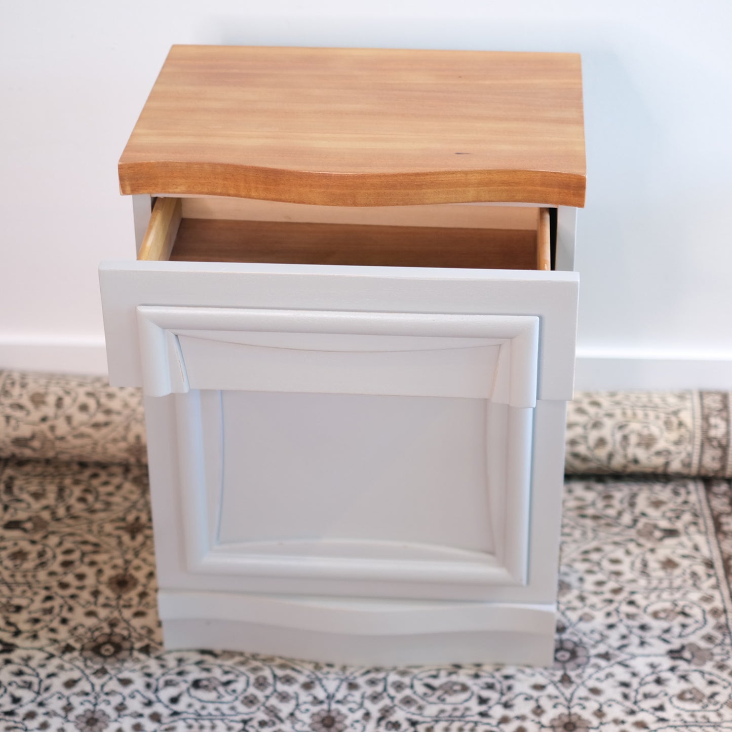 Linen MCM End Table
