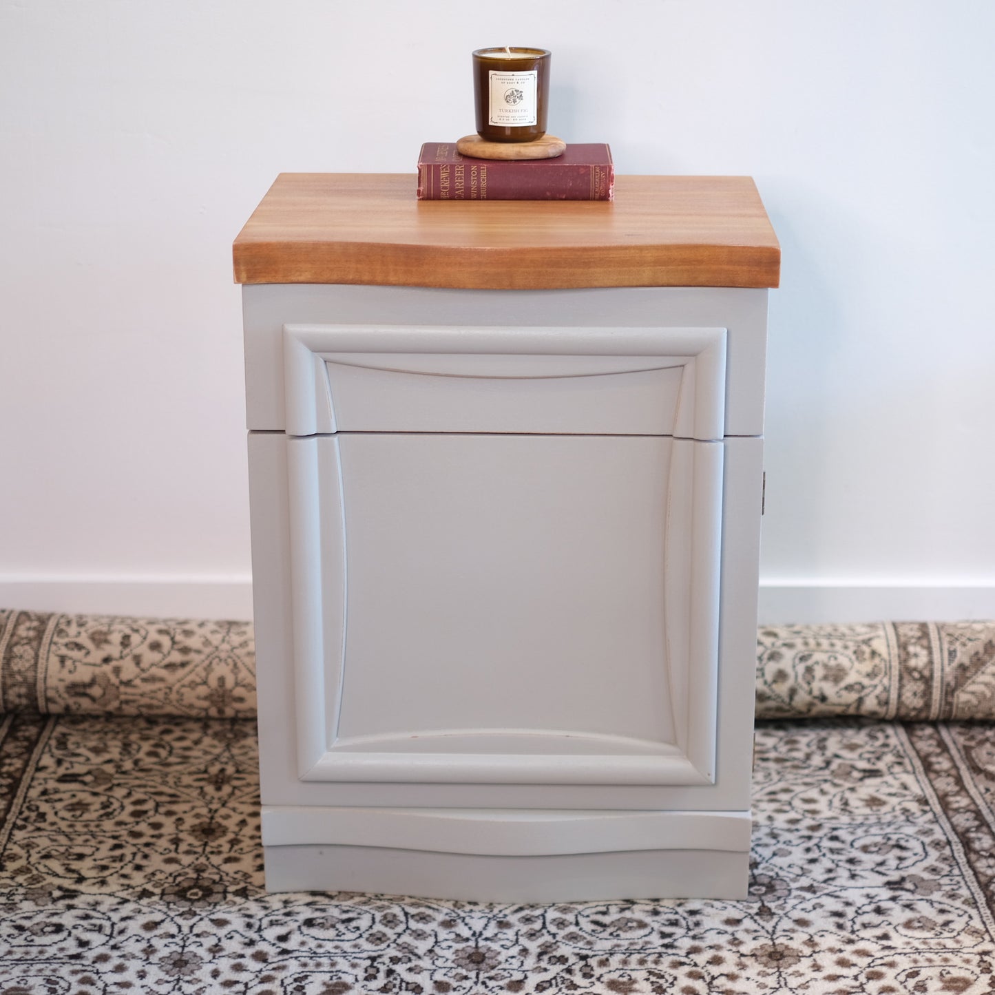 Linen MCM End Table