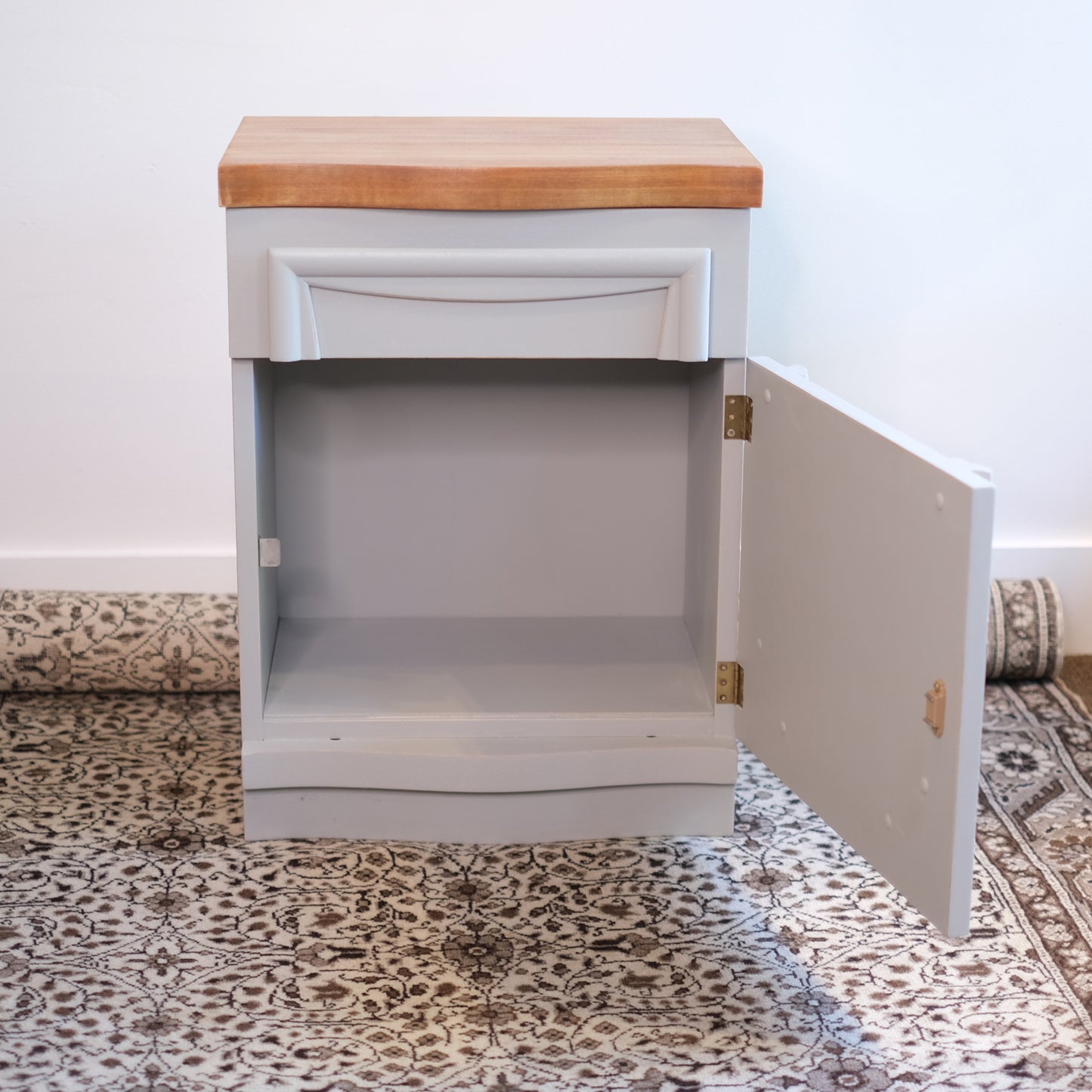Linen MCM End Table