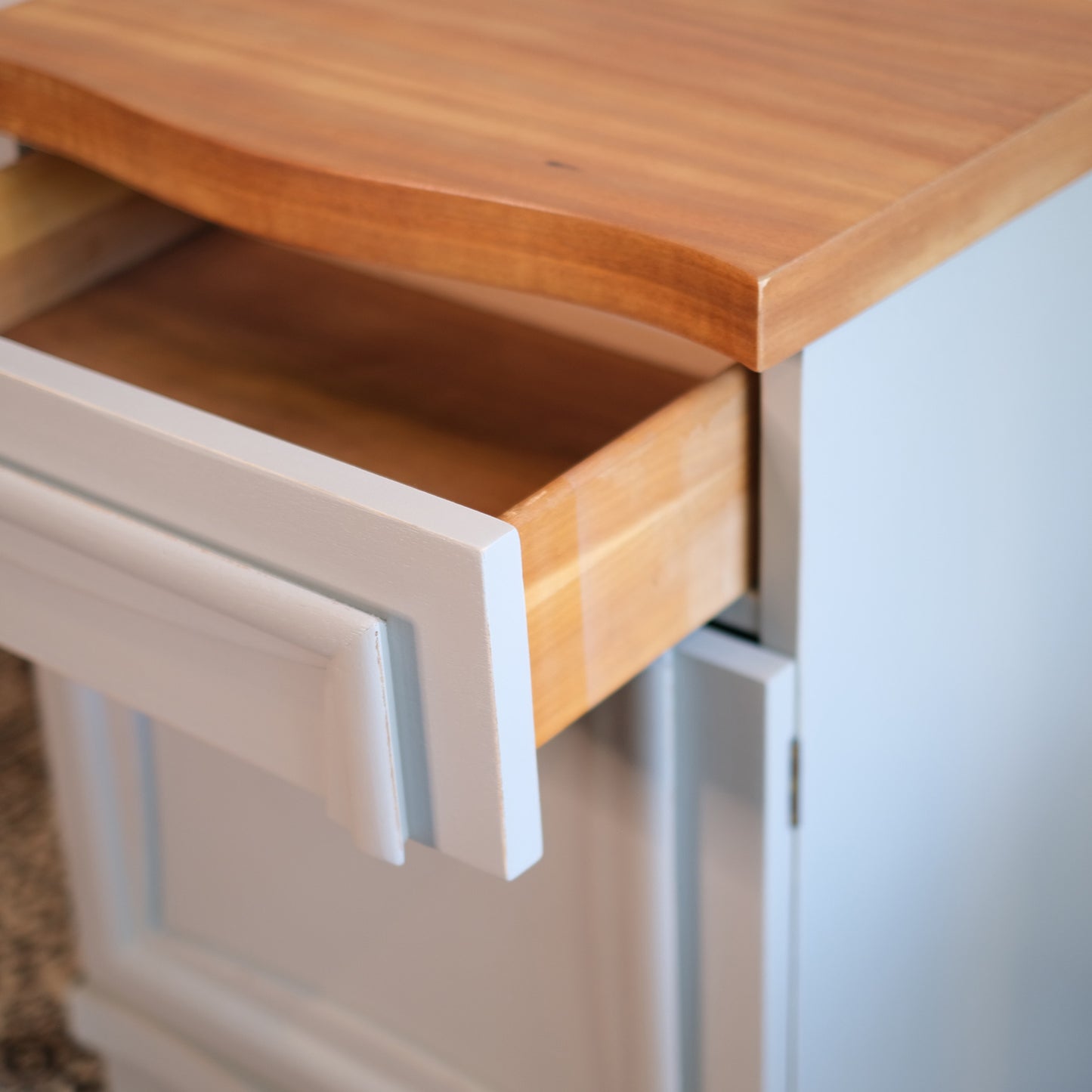 Linen MCM End Table