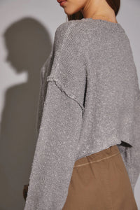 Loose Knit Cropped Sweater