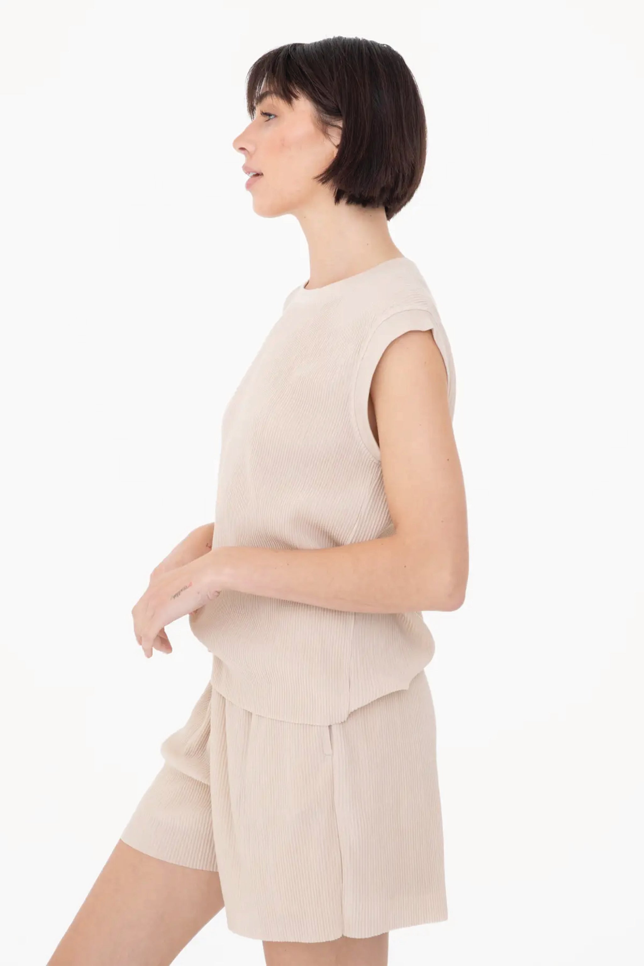 Micro Pleated Oversized Tank
