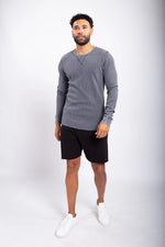 Load image into Gallery viewer, Mineral Wash Waffle Knit Pullover
