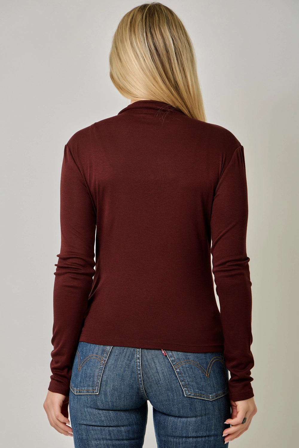 Mock Neck Essential Top