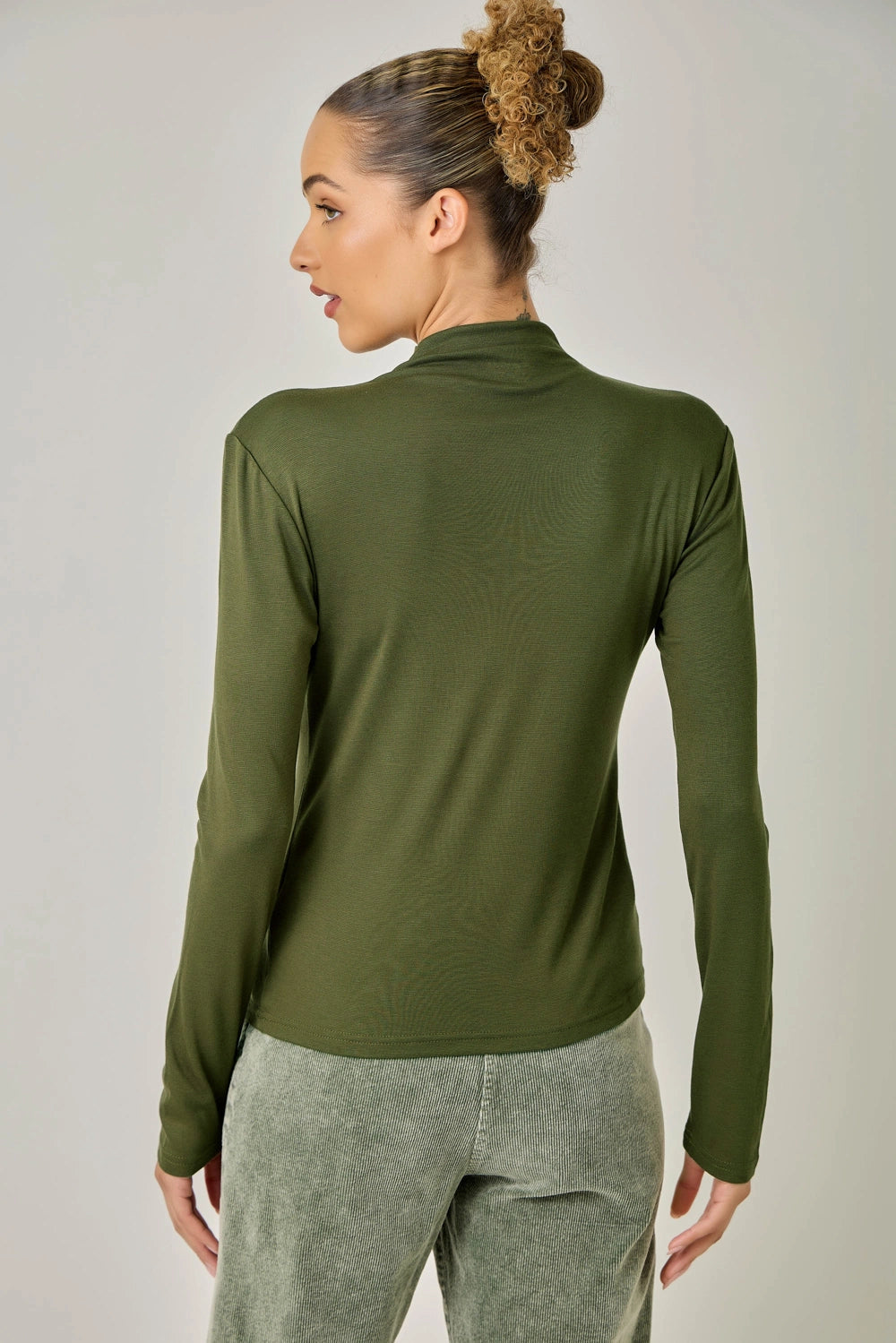 Mock Neck Essential Top