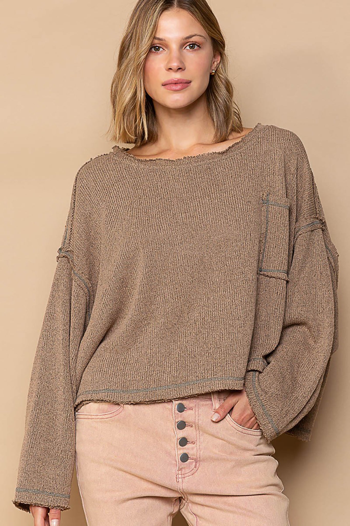Out Seam Knit Top